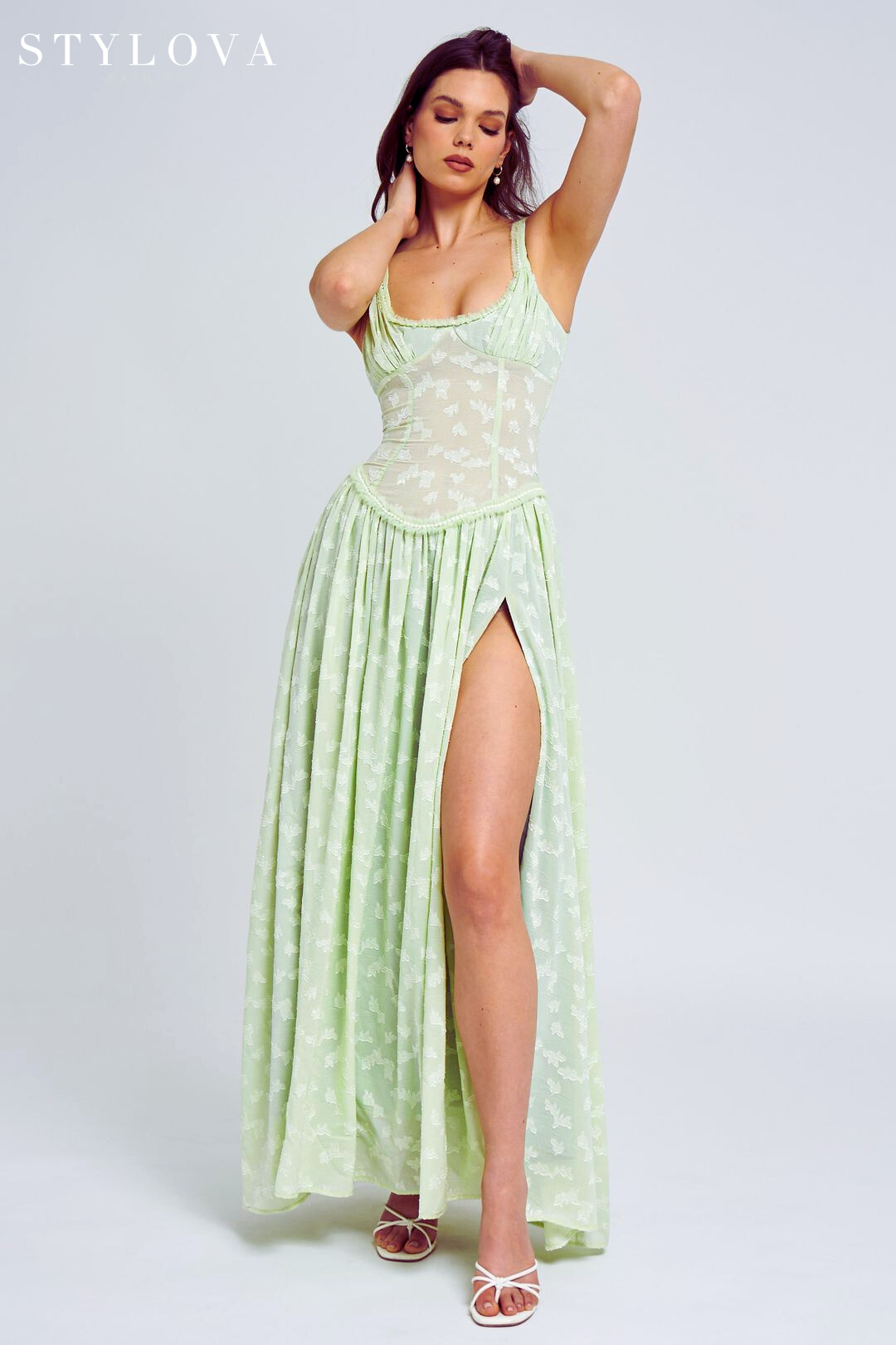 Stylova™ | Garden Elf Maxi Dress