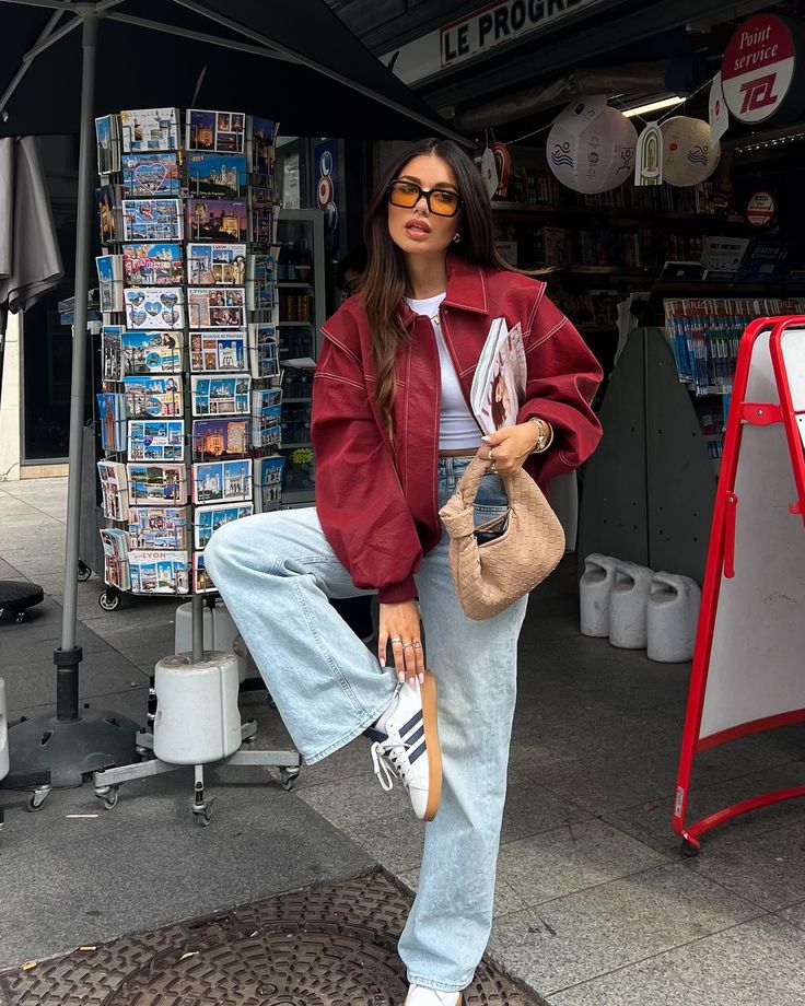 Oversized Leather Jacket