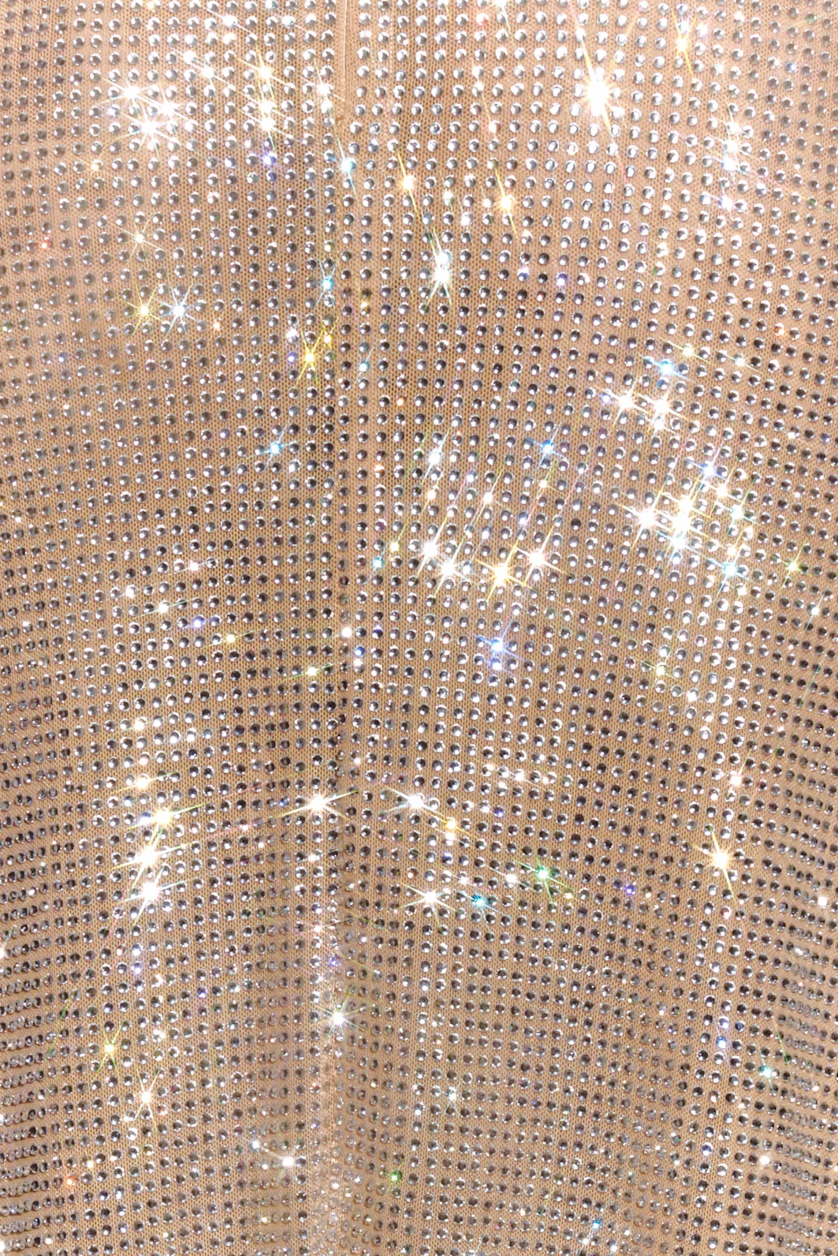 AMARA Diamanté Halter Midi