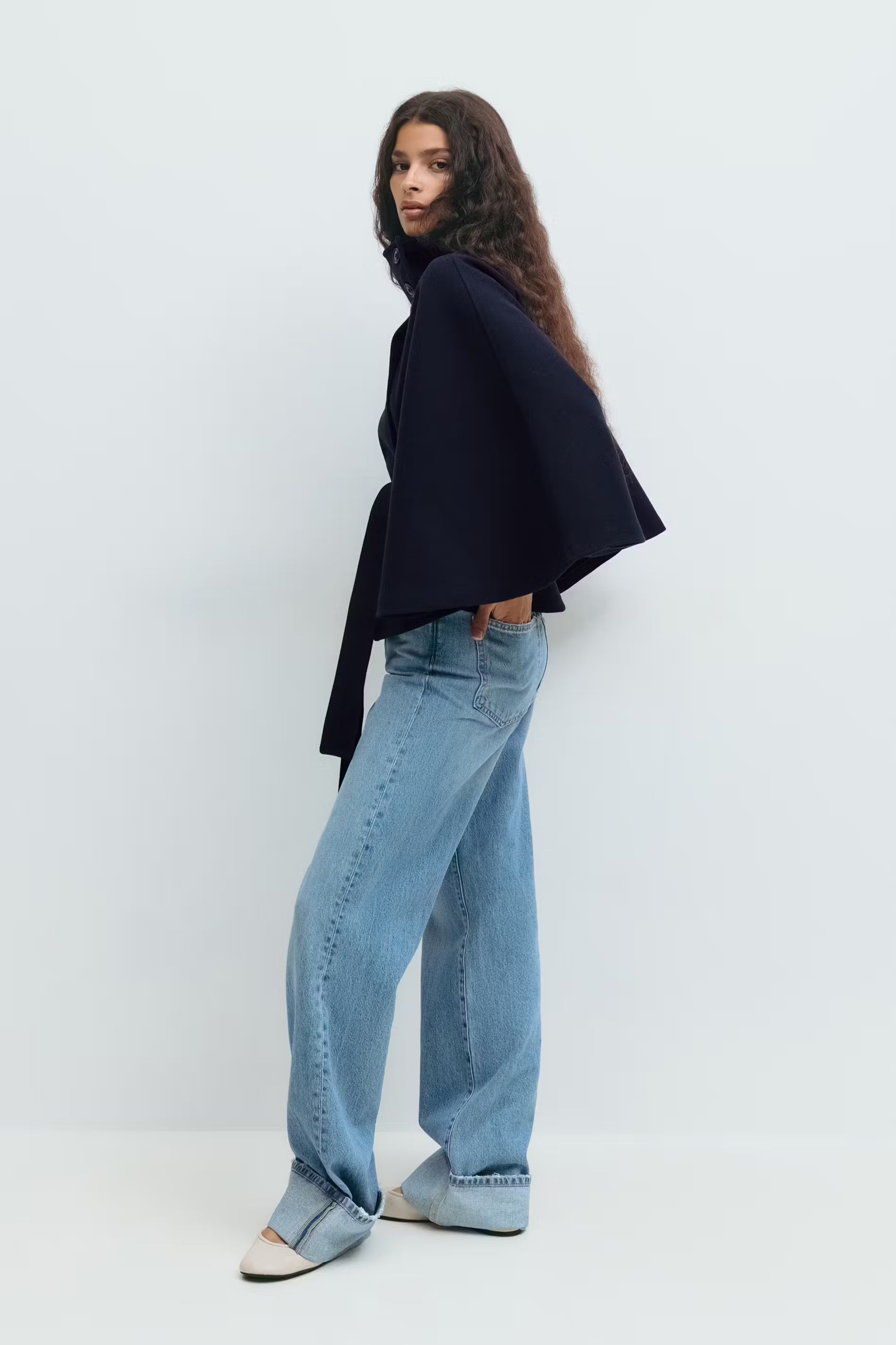 Serena Belted Cape Coat