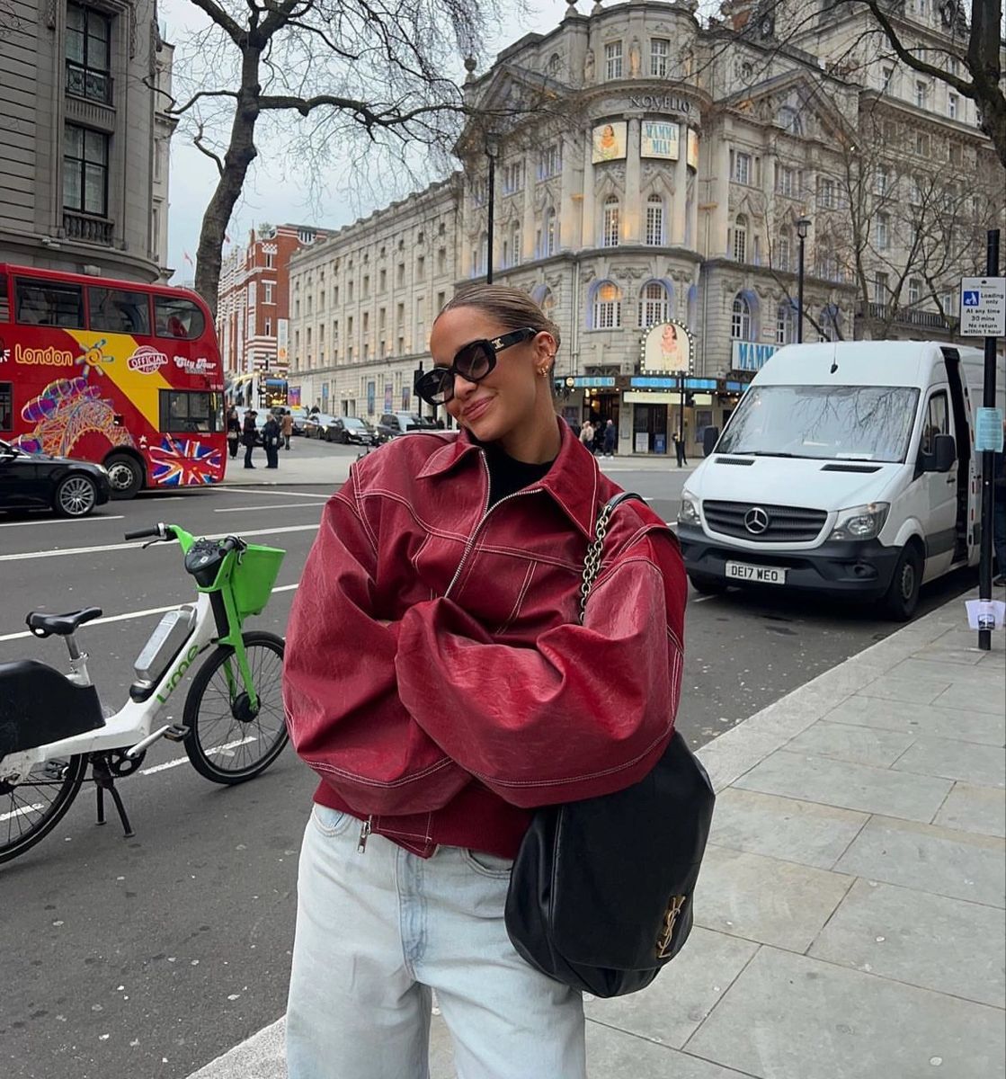 Oversized Leather Jacket
