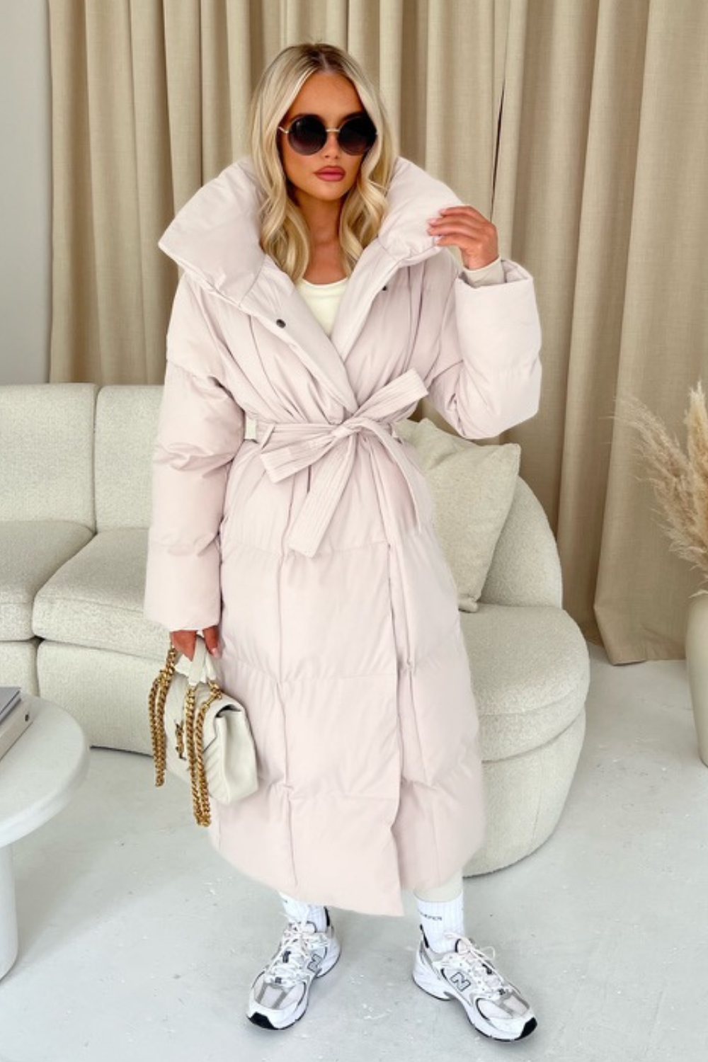 BLOSSOM LONG DUVET PUFFER COAT