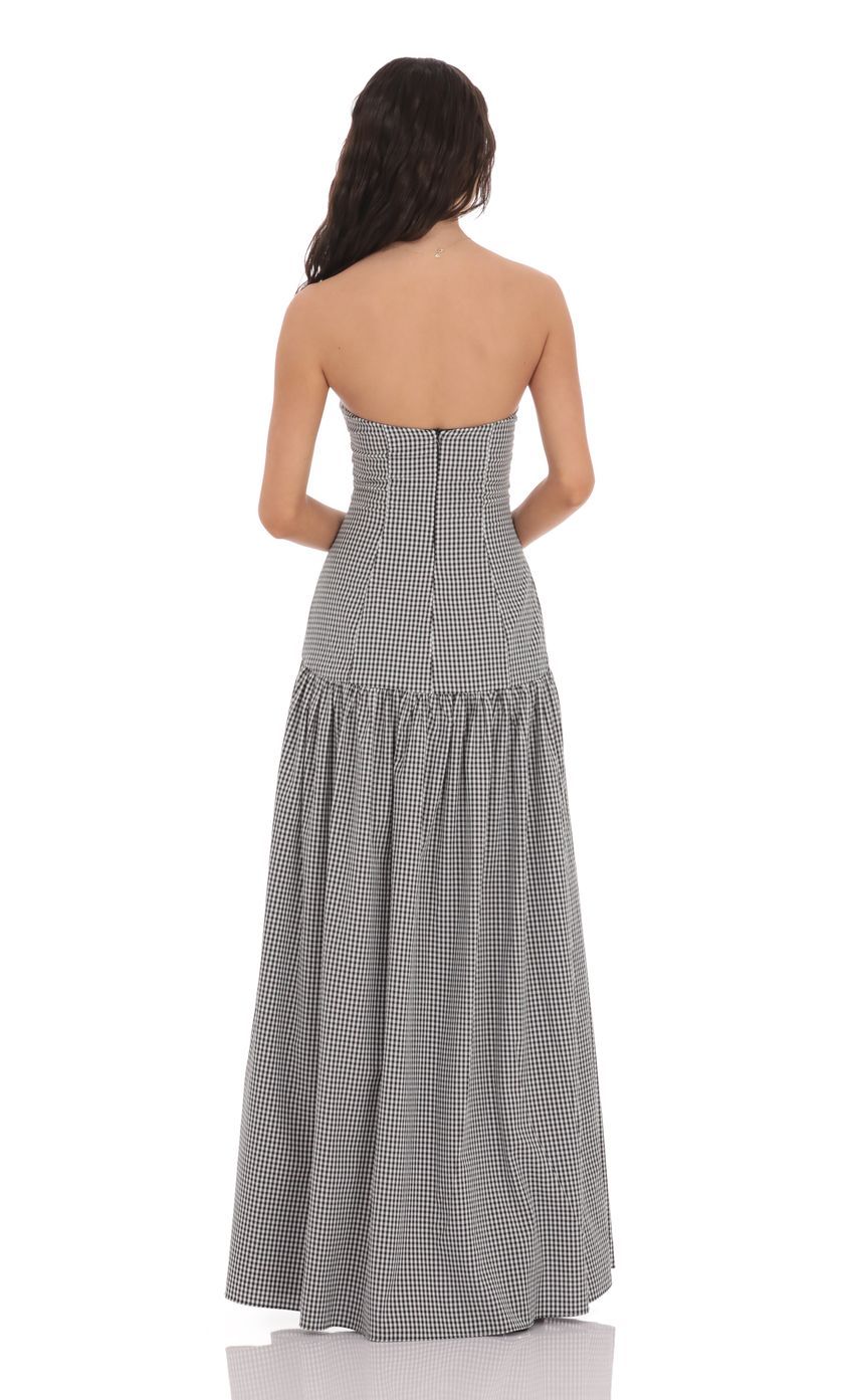 Eleni Strapless Midi Dress