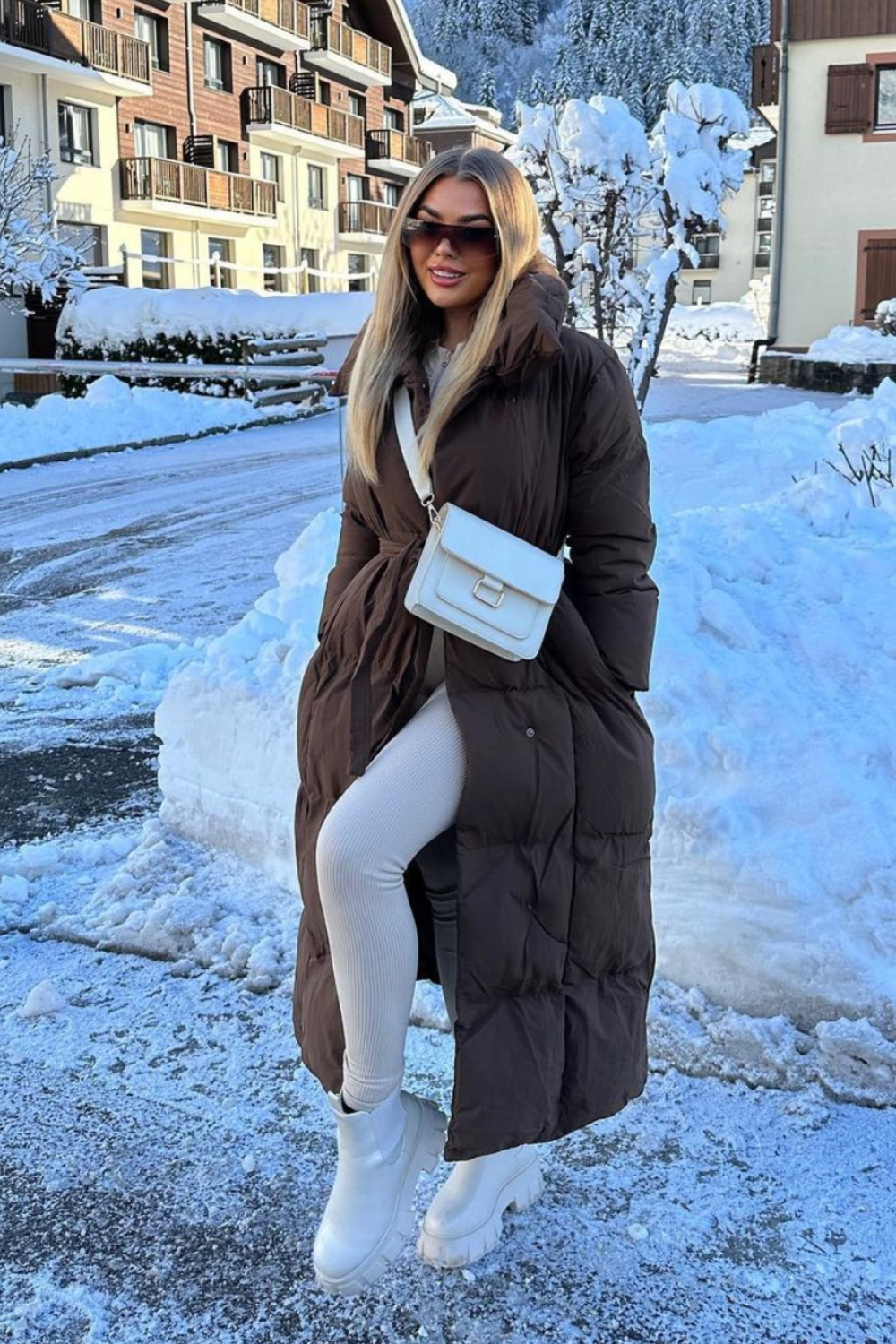 BLOSSOM LONG DUVET PUFFER COAT