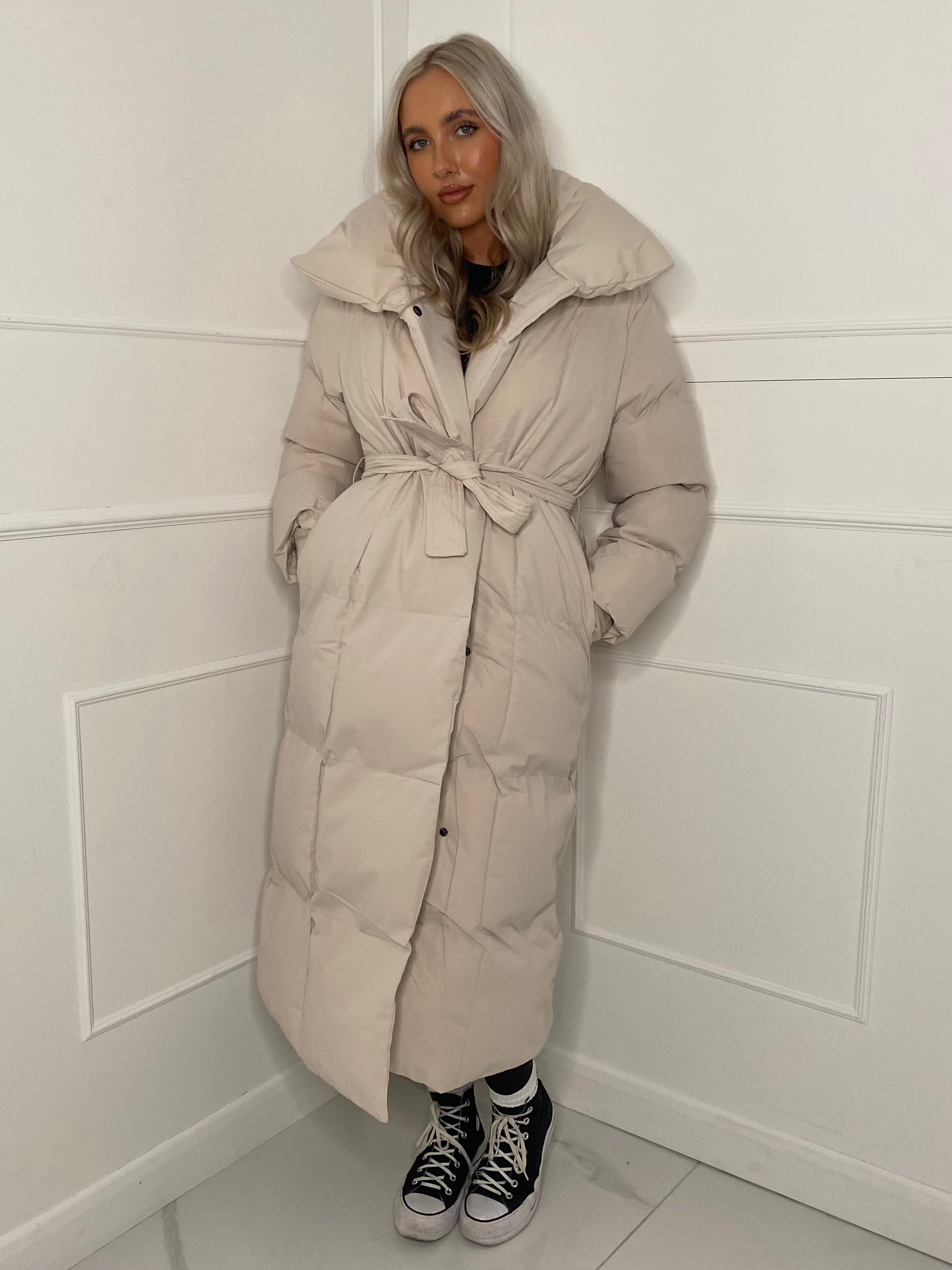 BLOSSOM LONG DUVET PUFFER COAT