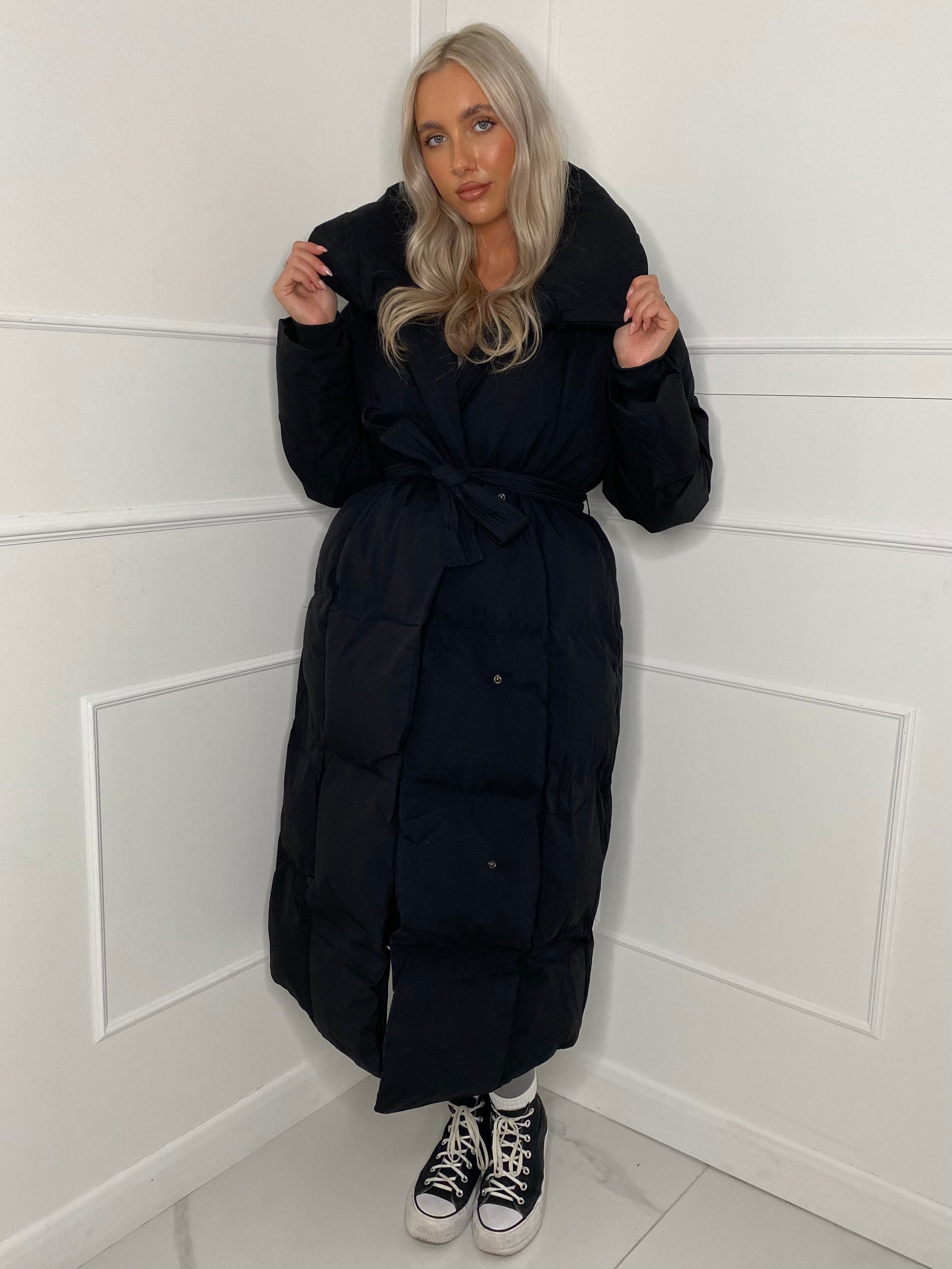 BLOSSOM LONG DUVET PUFFER COAT