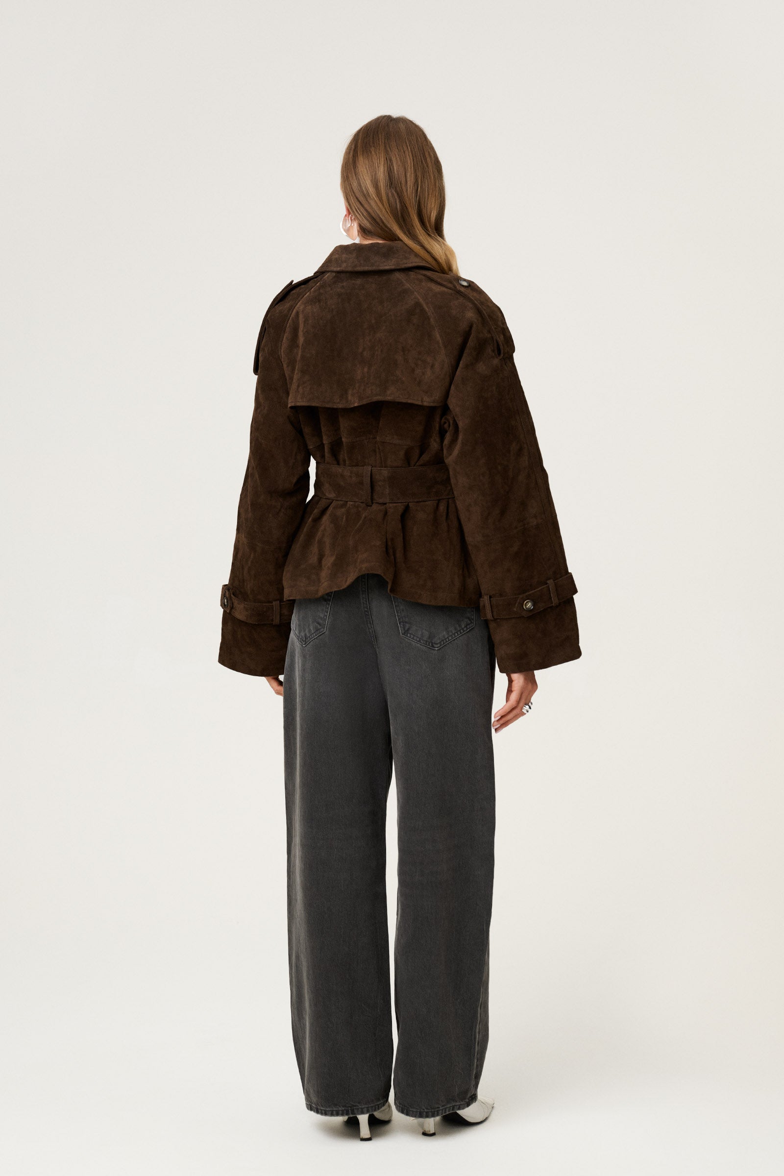 Sophia Cropped Trench Coat