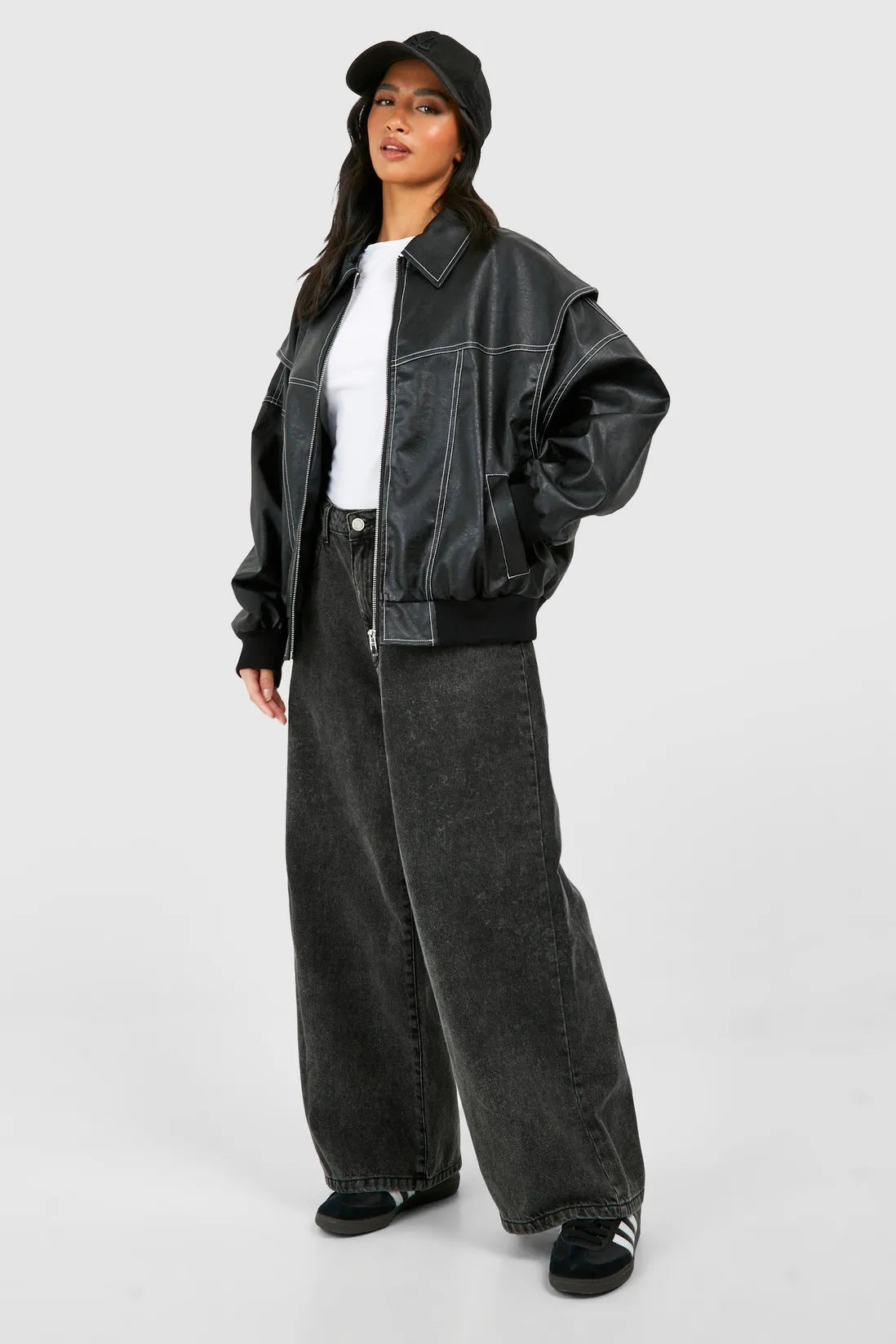 Oversized Leather Jacket