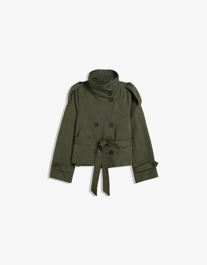 Olivia Cropped Trenchcoat