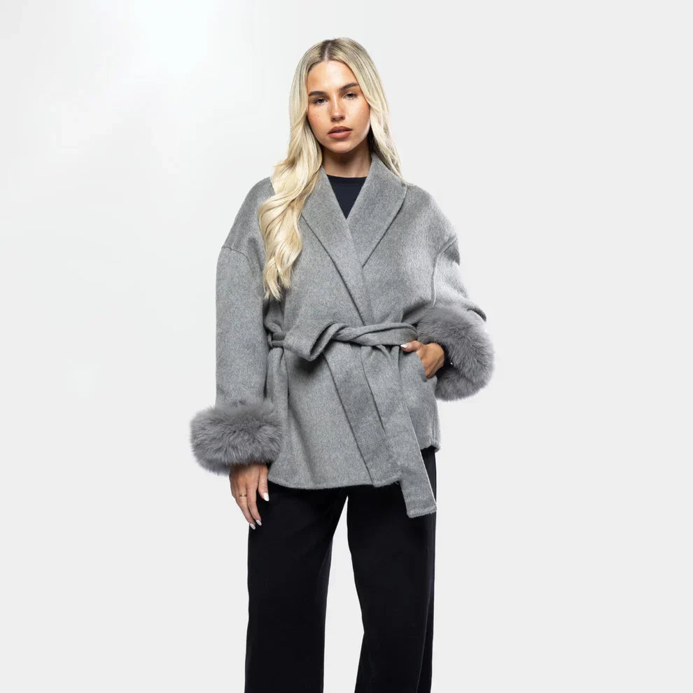 WOOLCOAT WITH FUR