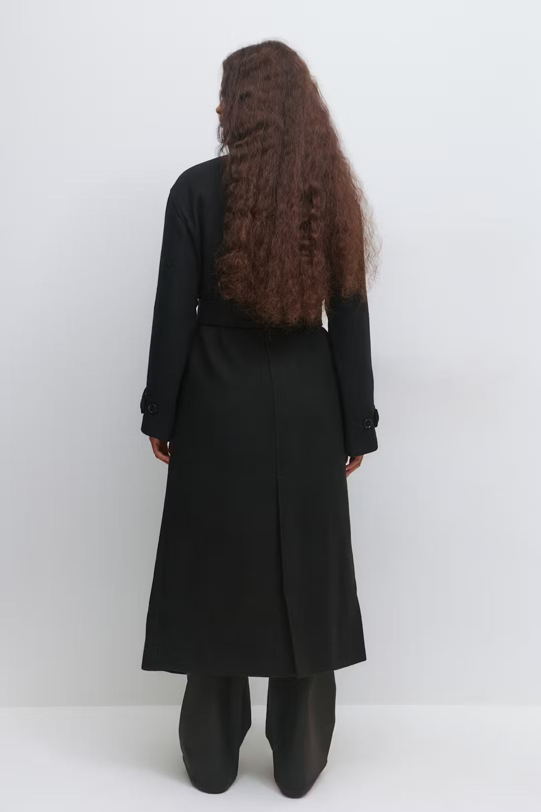 Élise Wool Belted Coat Grey