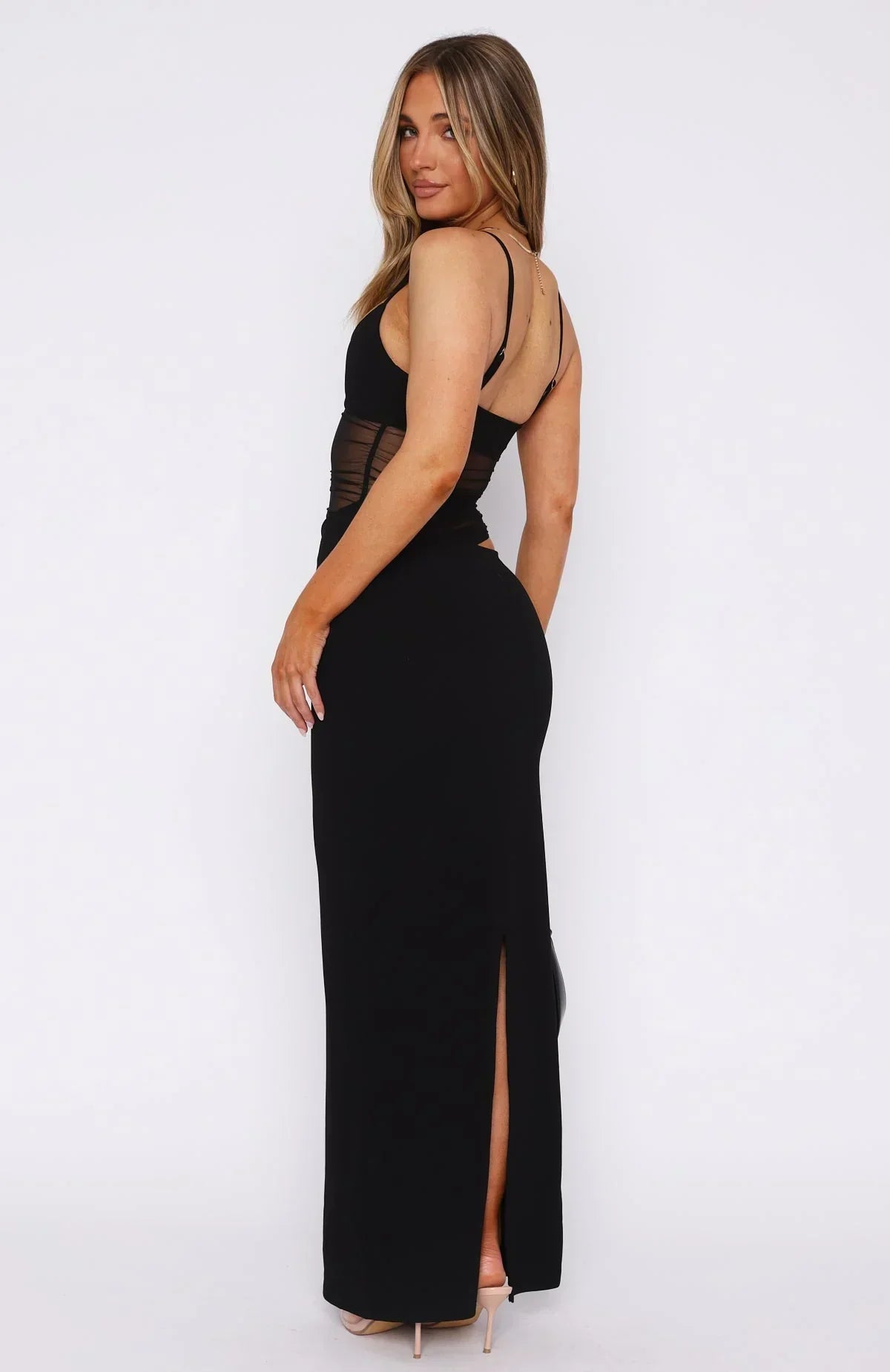 Mira Sheer Maxi Dress