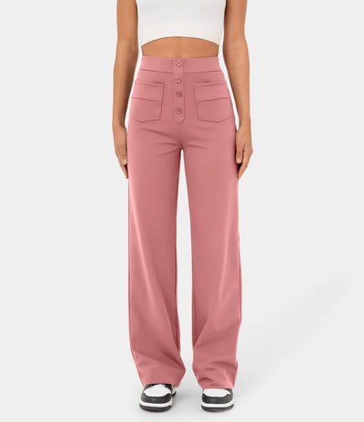 High Waisted Casual Pants