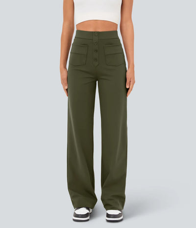 High Waisted Casual Pants
