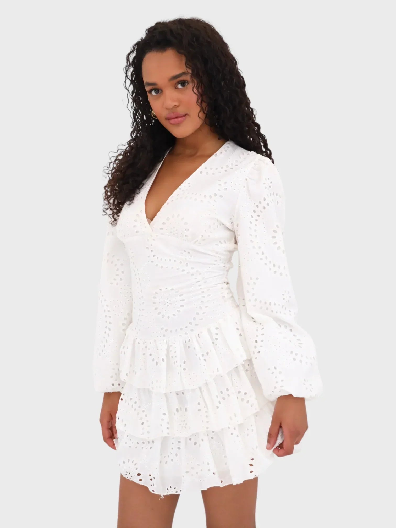 Rivka Broderie Mini Dress