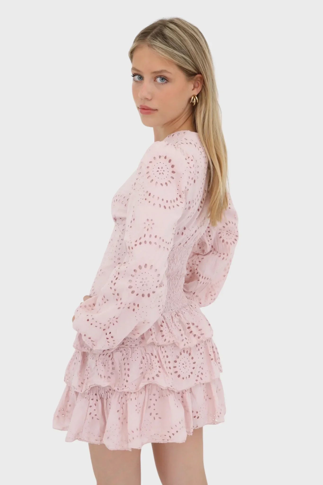 Rivka Broderie Mini Dress