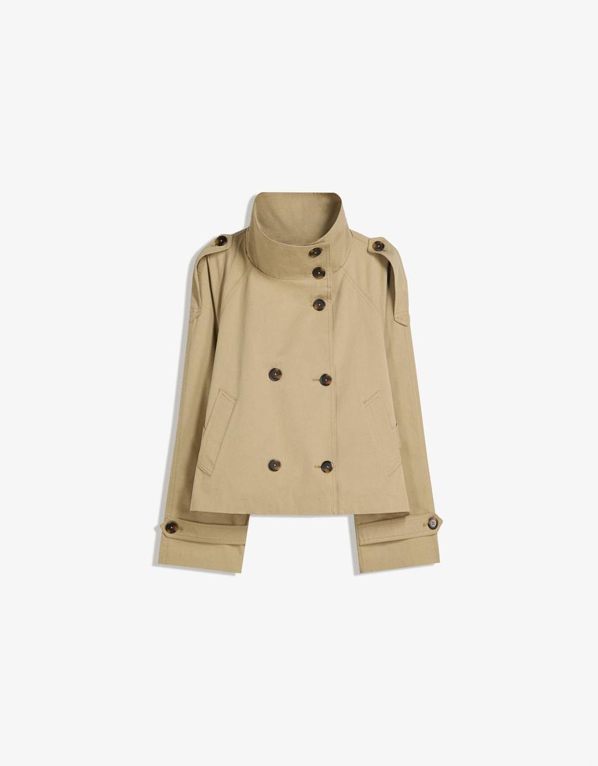 Olivia Cropped Trenchcoat