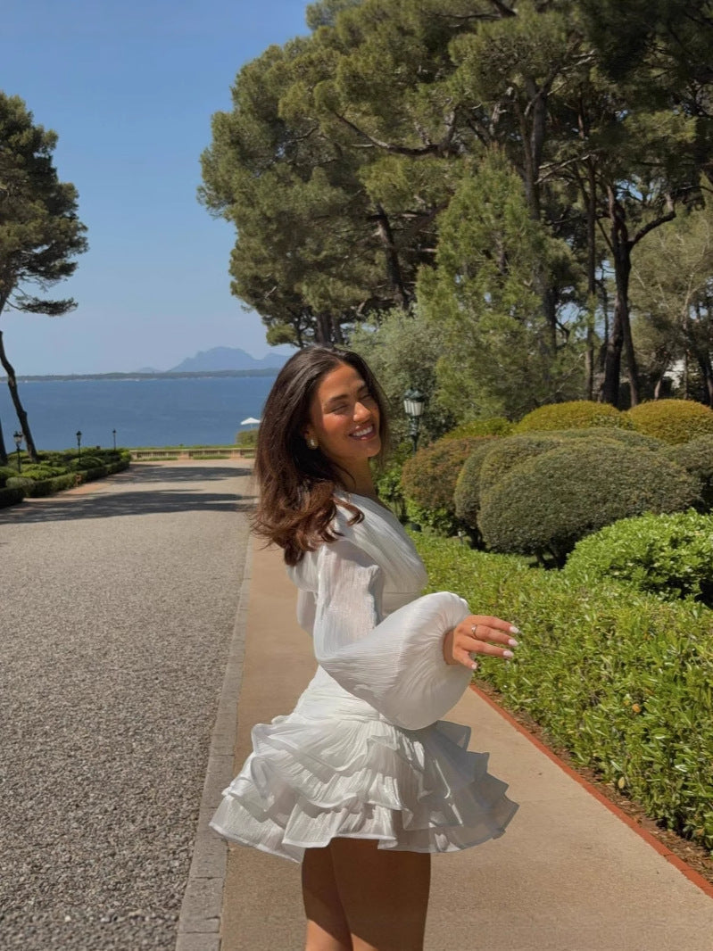 Cassandra Ruffle Mini Dress