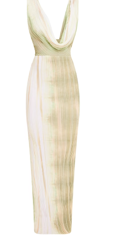 Stylova™ | Abstract Print Classic Maxi Dress