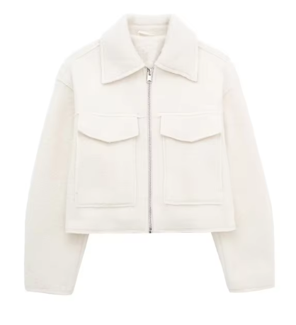 Bouclé Cropped Jacket