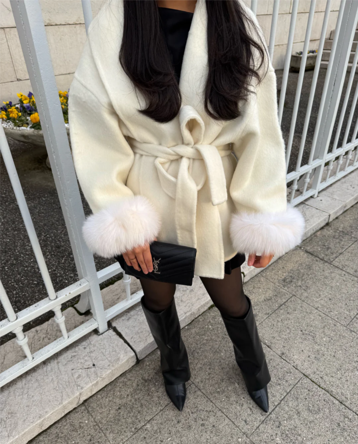 WOOLCOAT WITH FUR