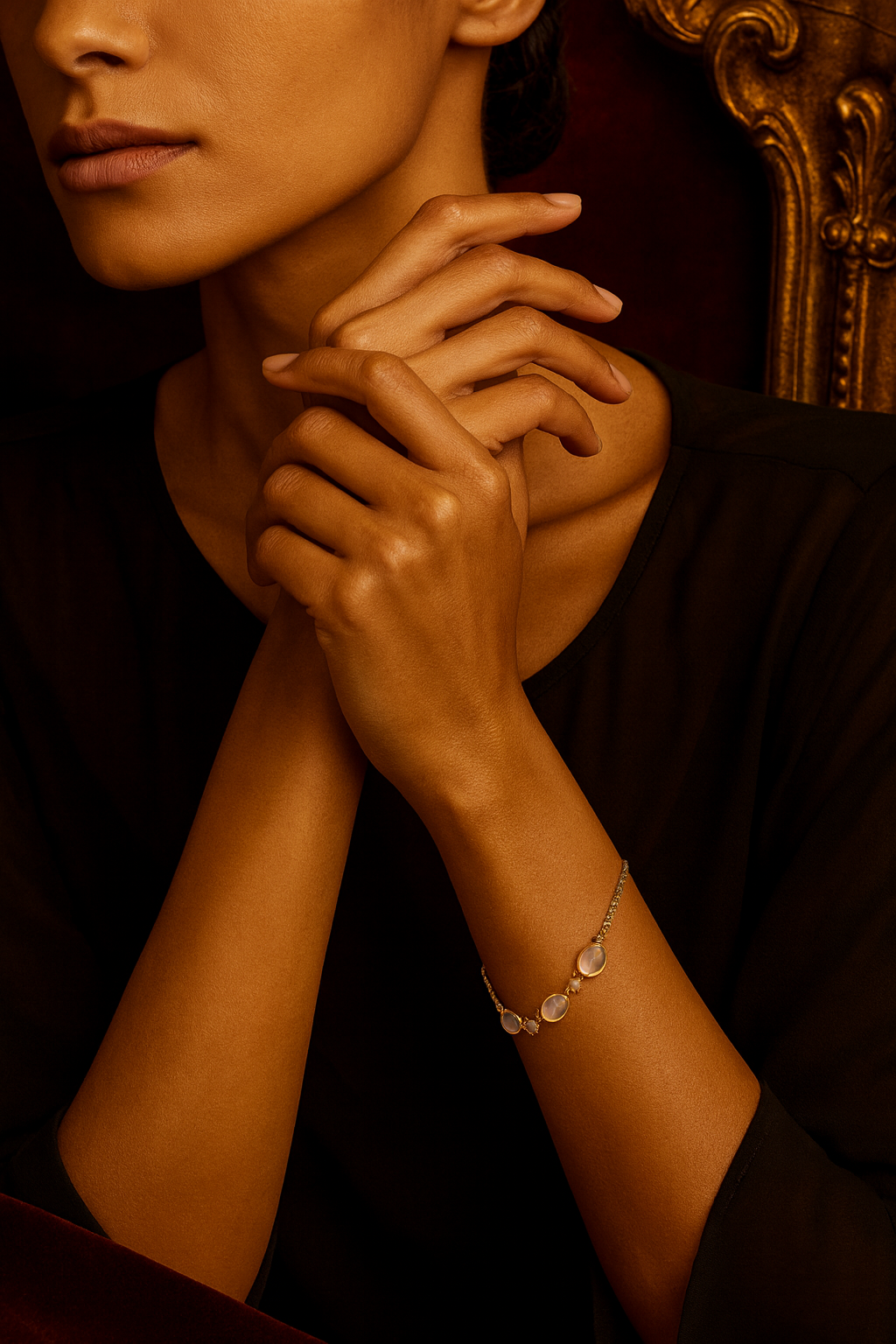 Lumière D’or Gemstone Bracelet - 24k Gold