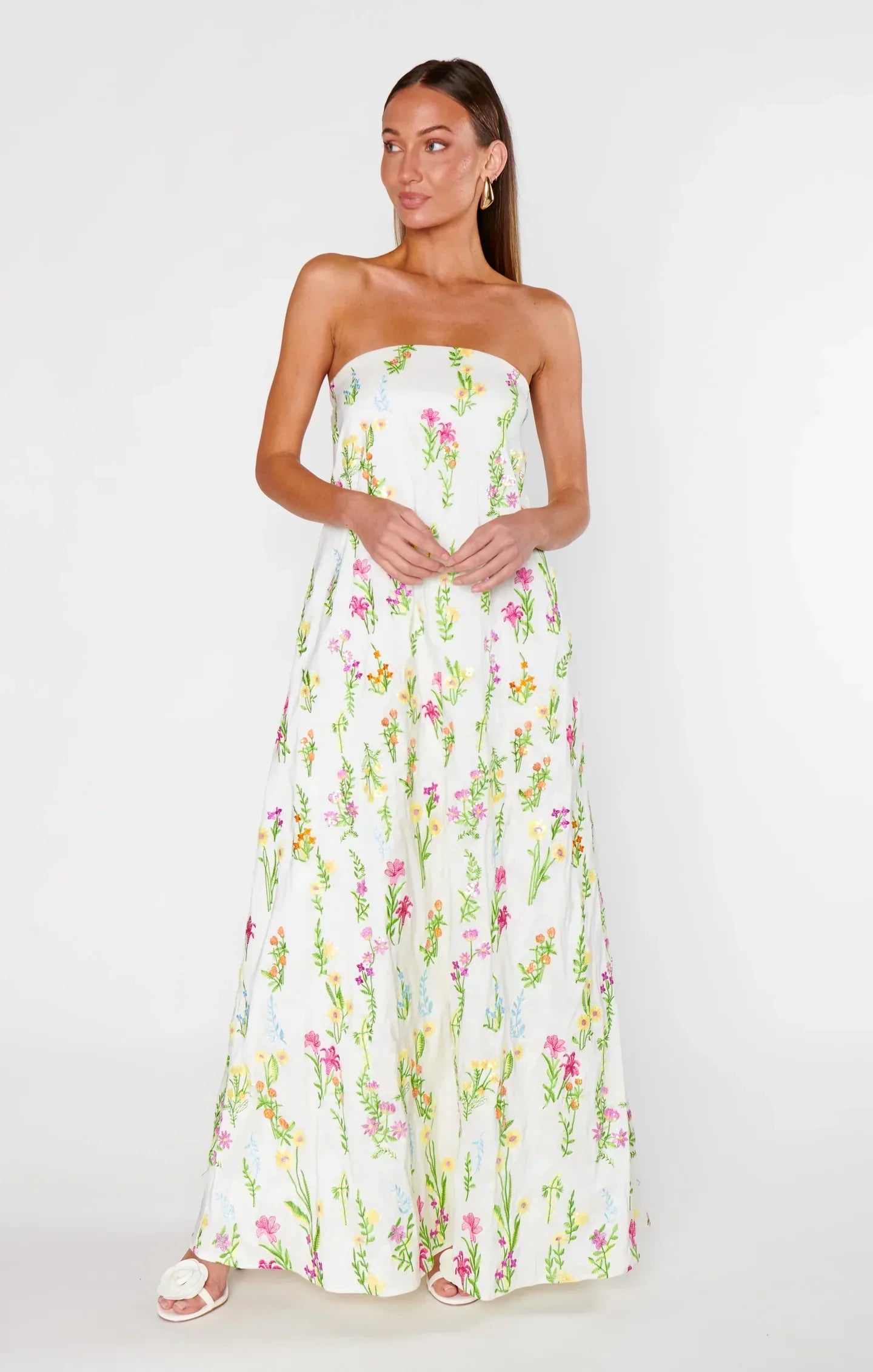 Odilia Flower Maxi Dress