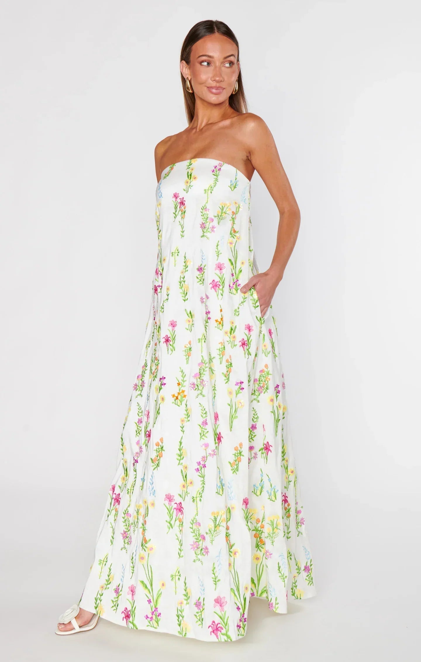 Odilia Flower Maxi Dress