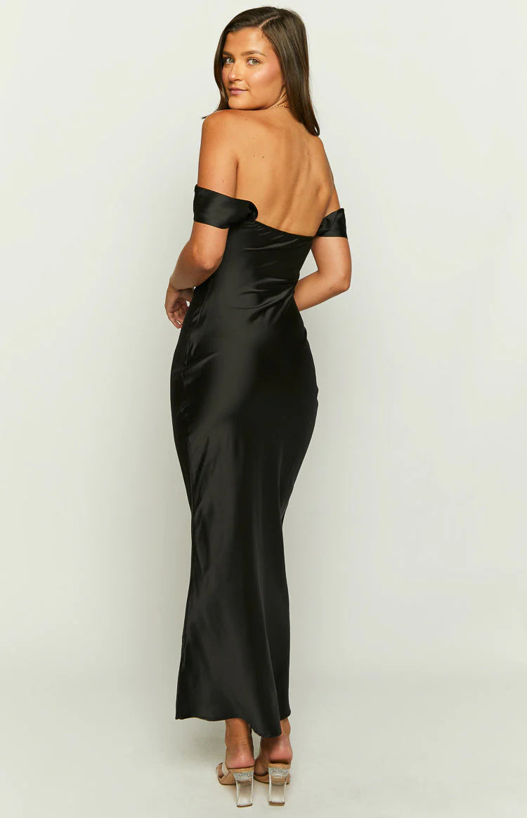 Ella Off Shoulder Formal Maxi Dress